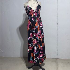 NWOT Floral Halter Maxi Dress